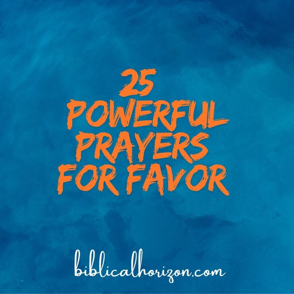 Prayers for Favor
