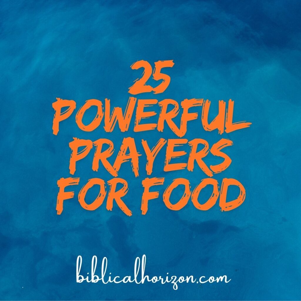 Prayers for Food