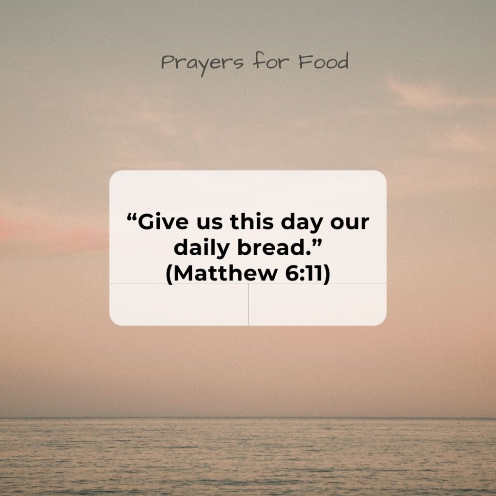 Prayers for Food