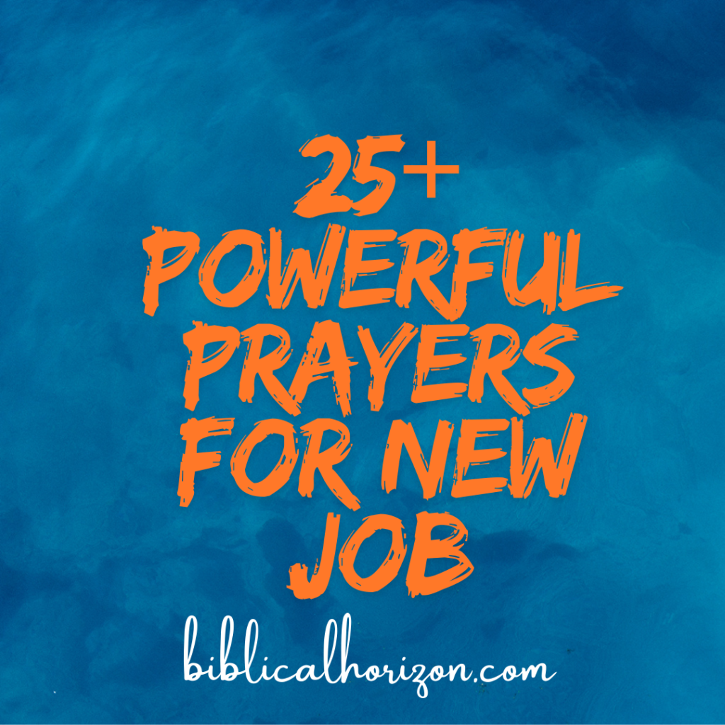 prayers for new job