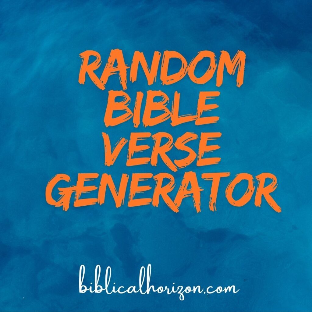 Bible Verse Generator