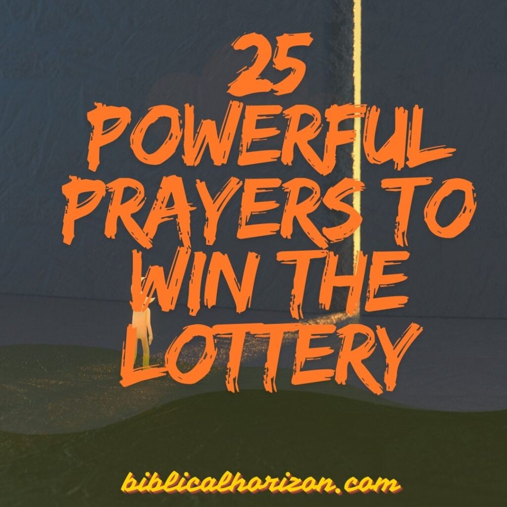 25 Powerful Prayers to Win the Lottery
