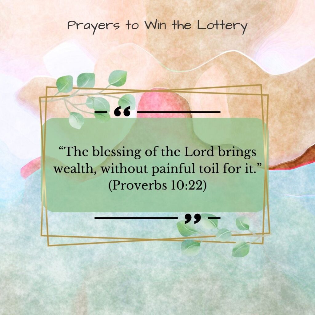 25 Powerful Prayers to Win the Lottery
