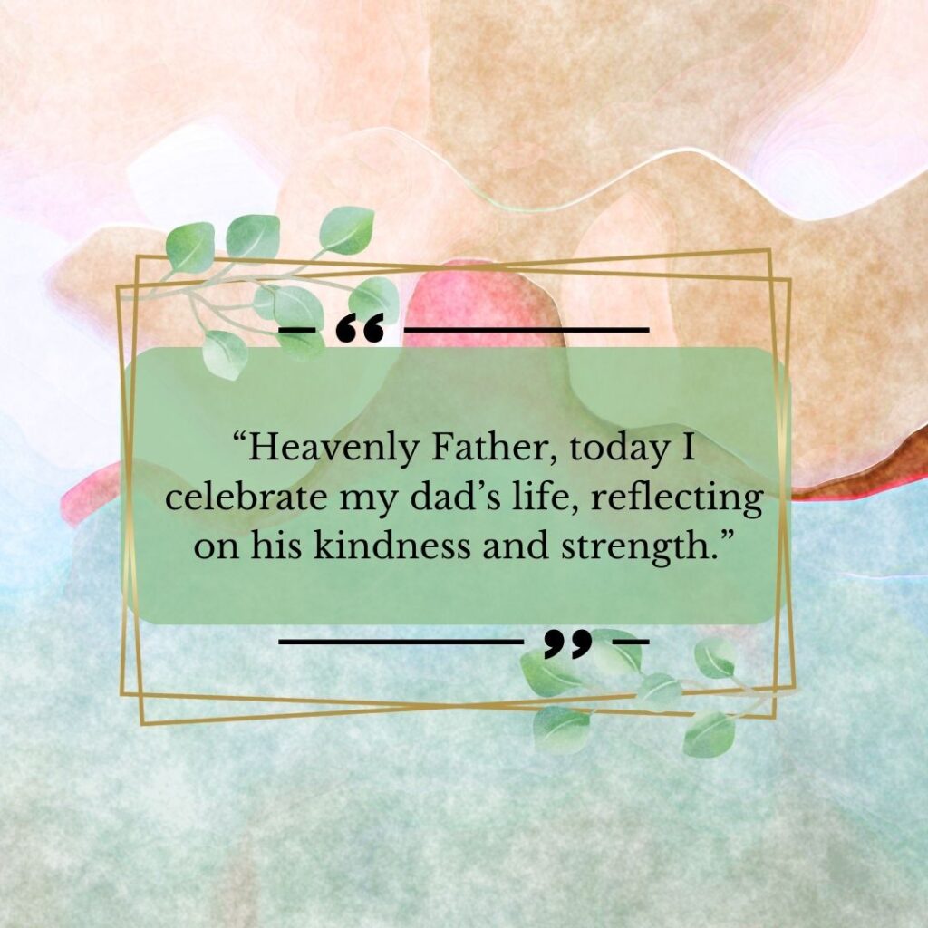Memory Prayers for Dad in Heaven