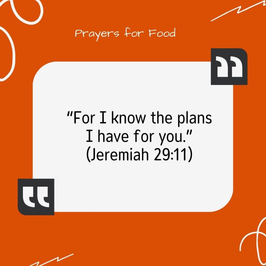 Prayers for Food
