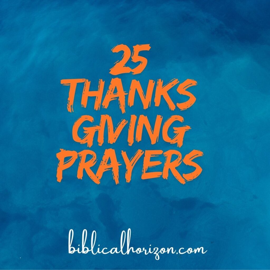 Thanksgiving Prayers