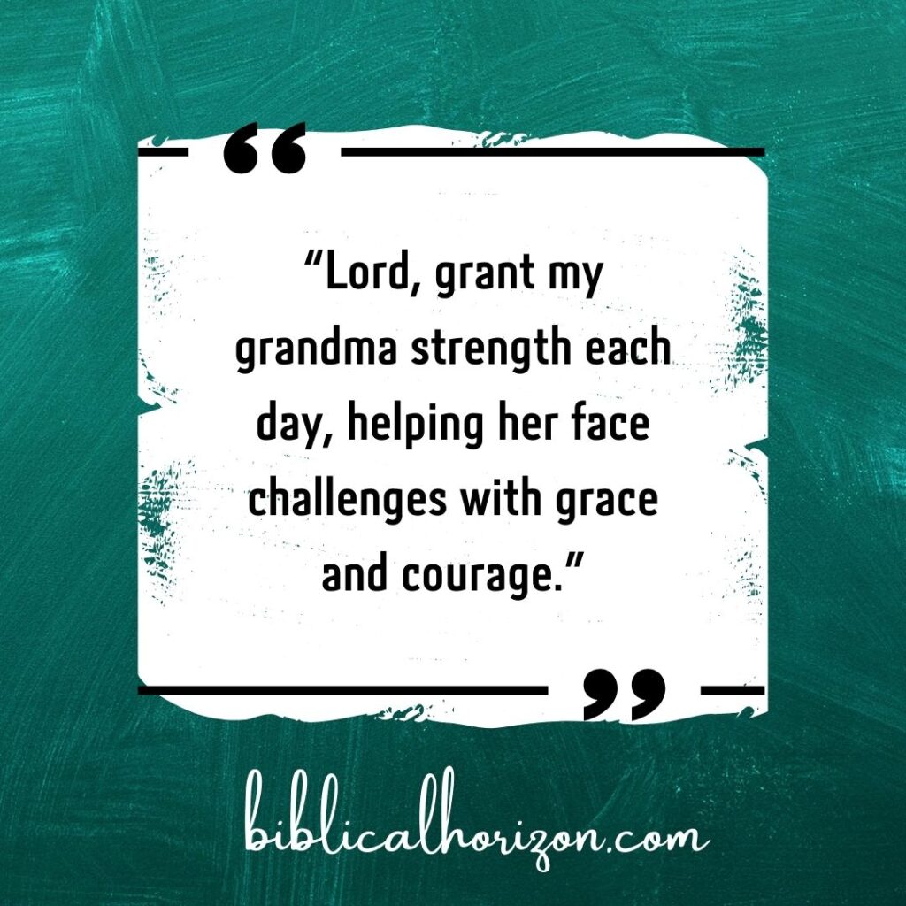 Prayers for My Grandma