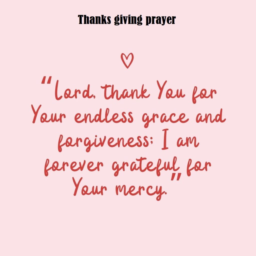 thanksgiving prayer