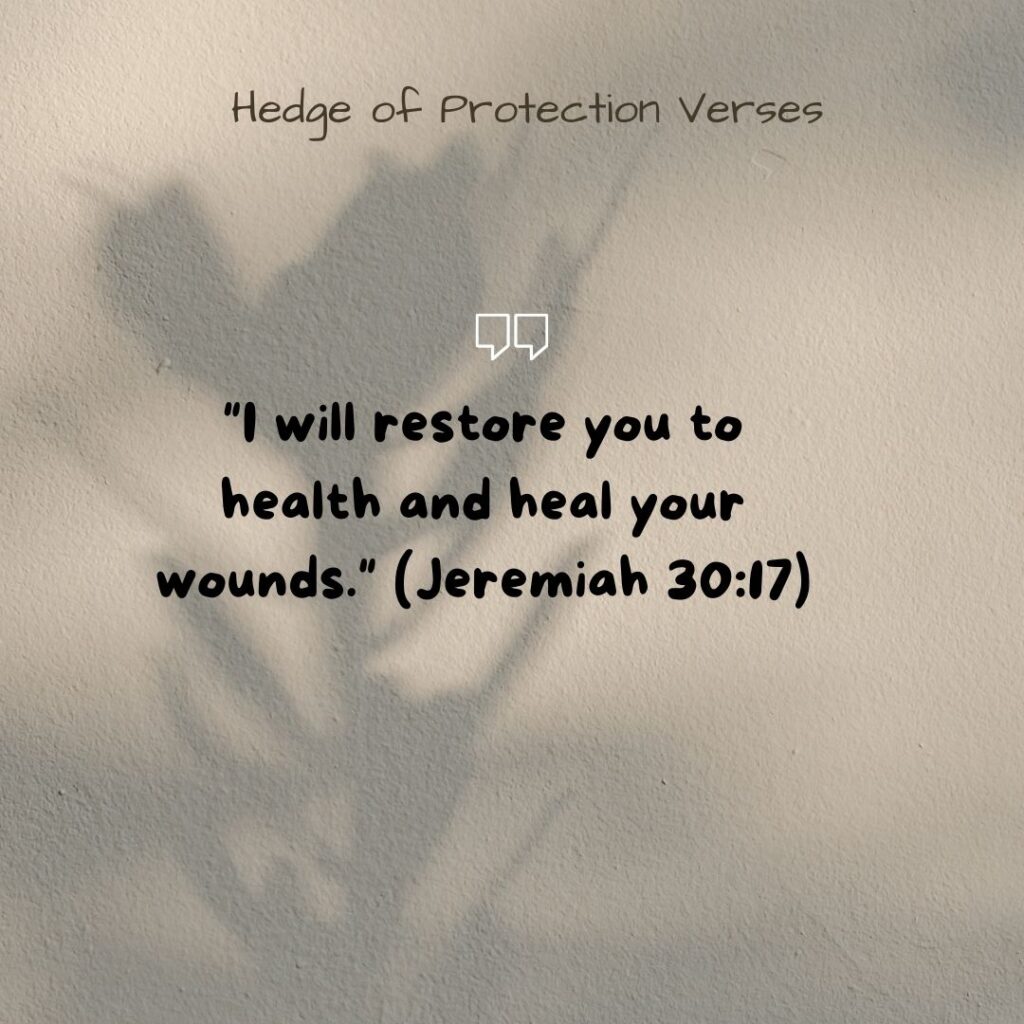 Hedge of Protection Verses