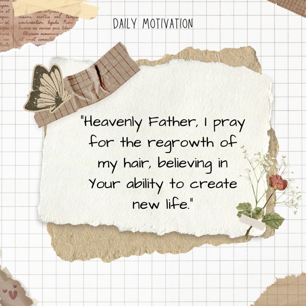 Prayers for Hair Loss