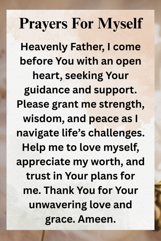 Prayers For Myself