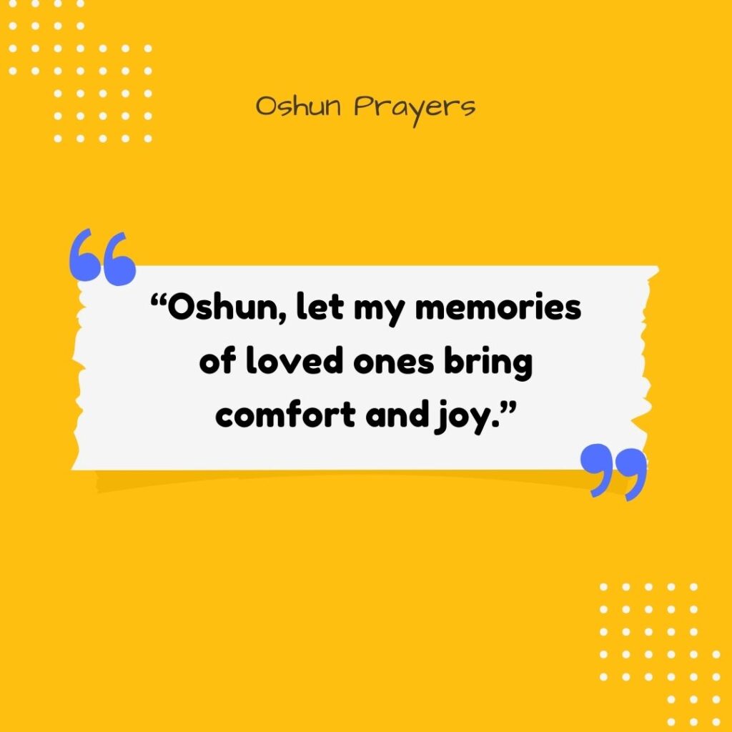 Oshun Prayers