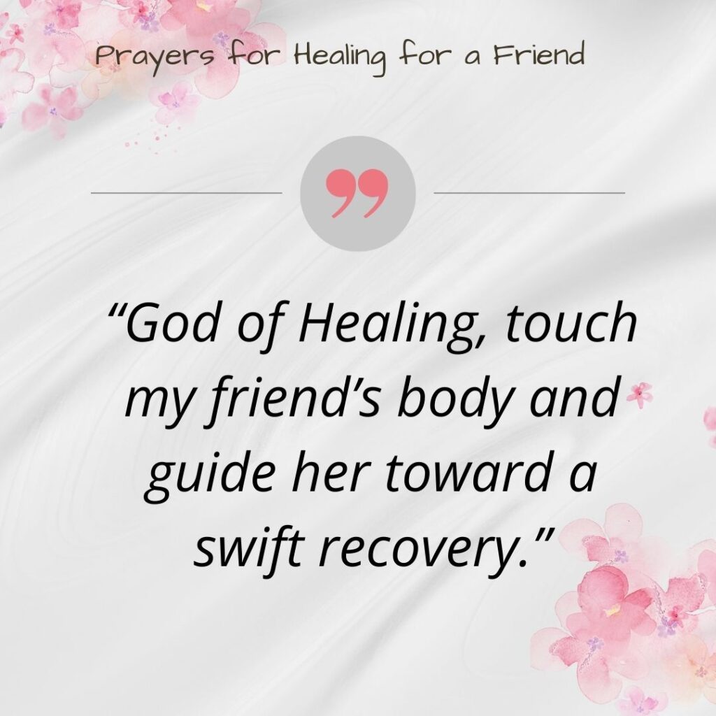 Prayers for Healing for a Friend