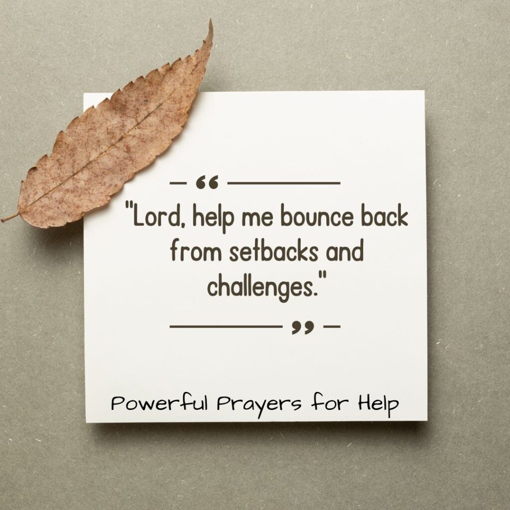 Prayers for Help