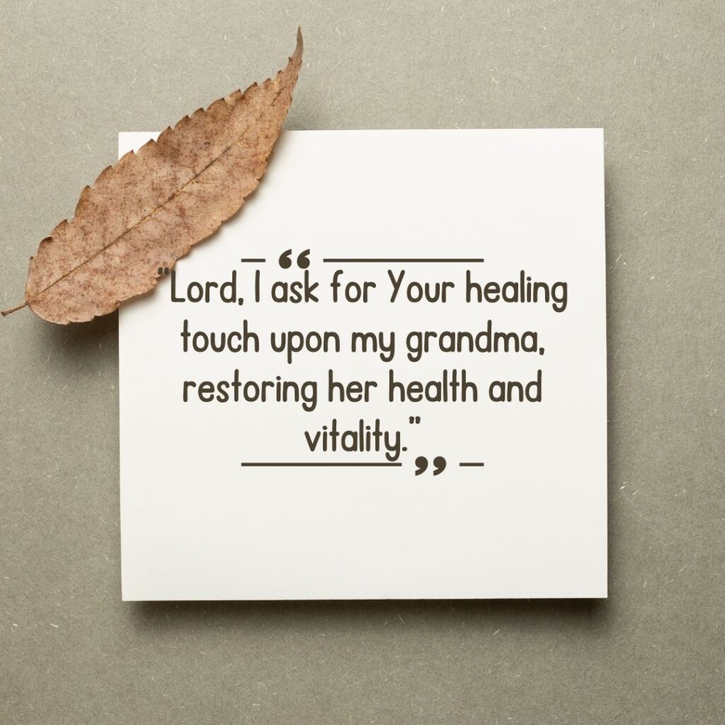 Prayers for My Grandma