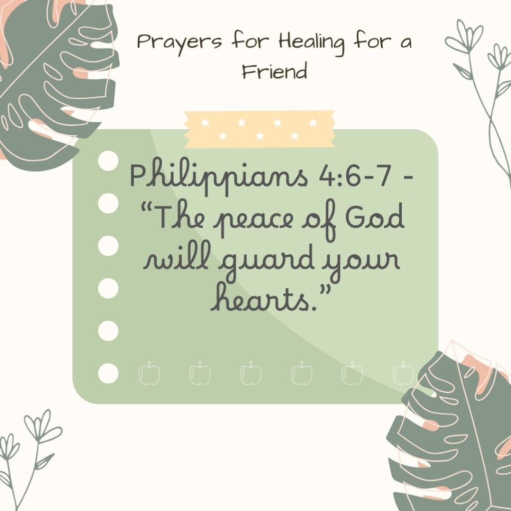 Prayers for Healing for a Friend