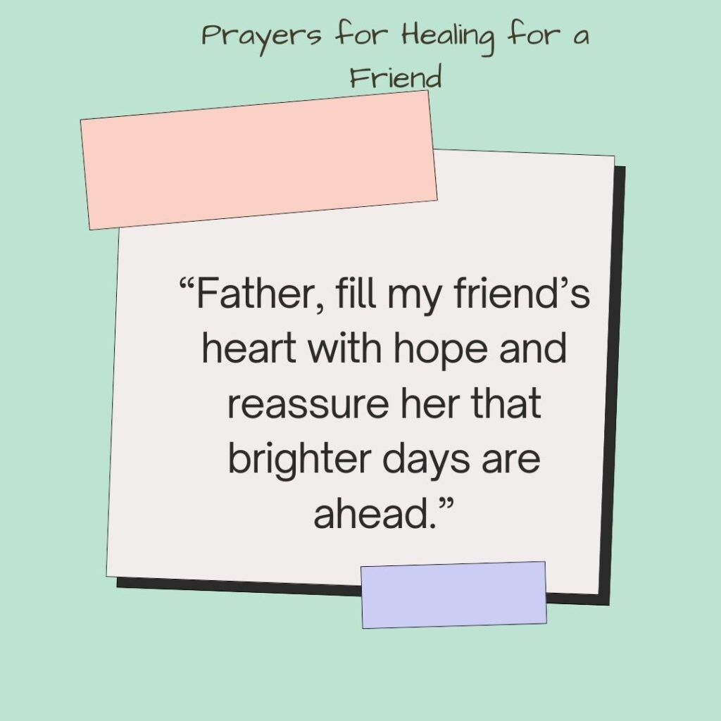 Prayers for Healing for a Friend
