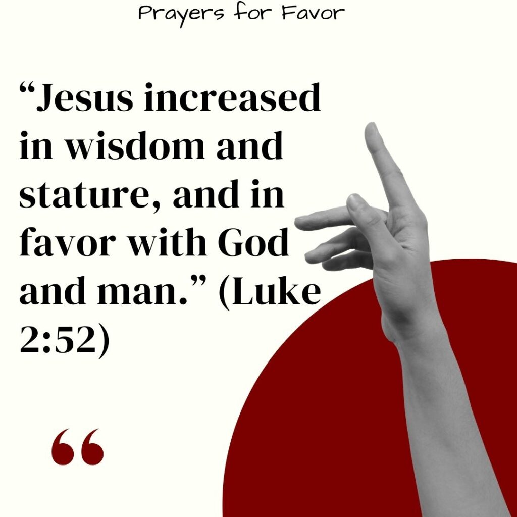 Prayers for Favor