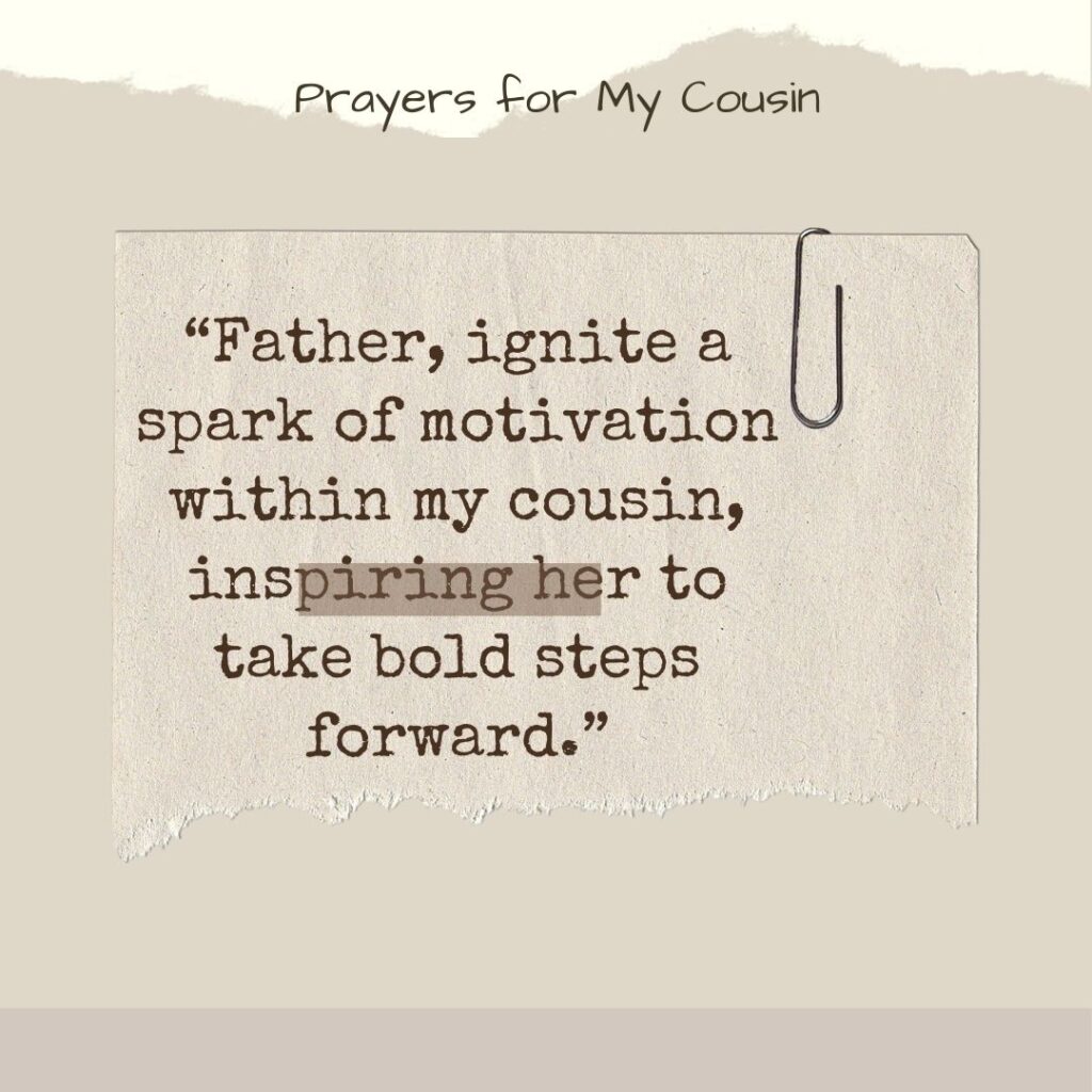 Prayers for My Cousin