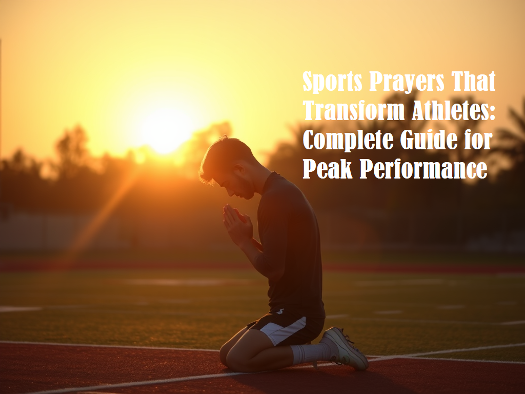 Sports Prayers That Transform Athletes: Complete Guide for Peak Performance Through Faith make an image for above titlt