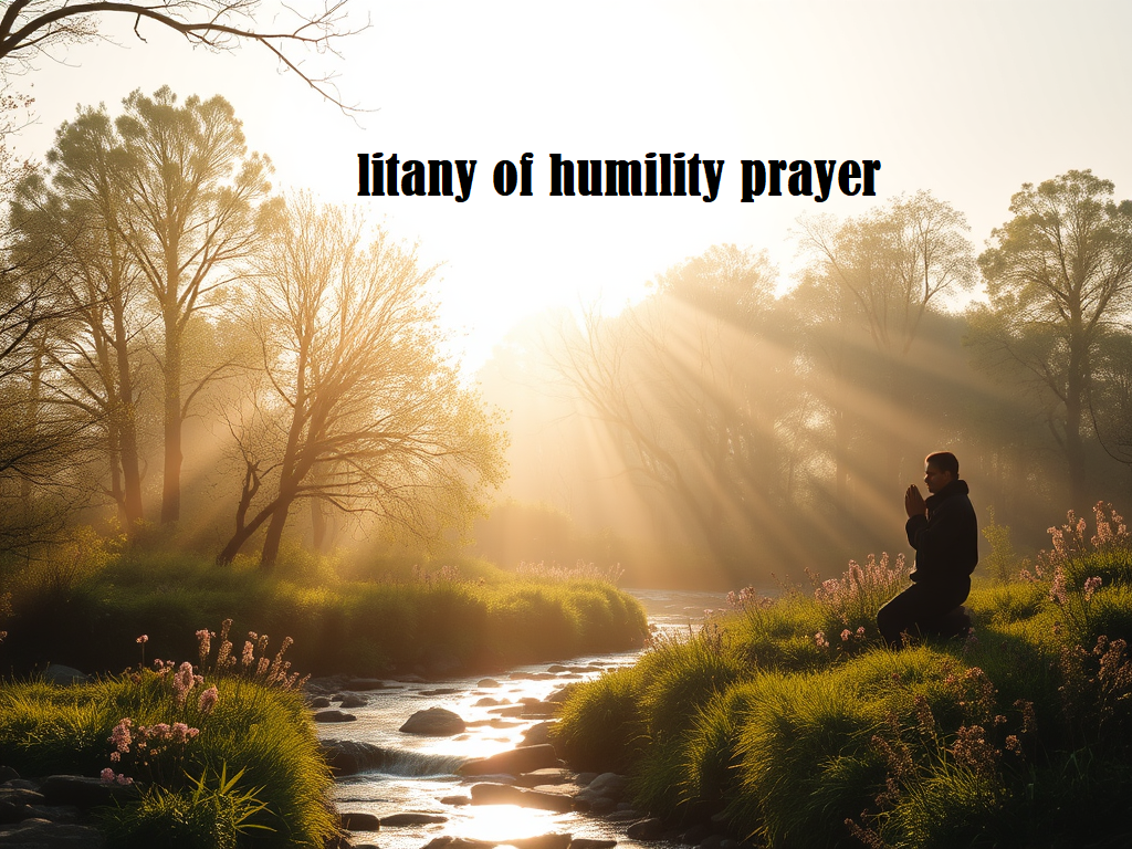 litany of humility prayer