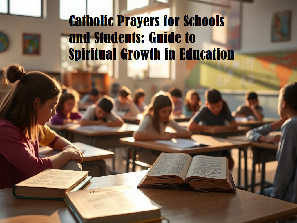 Catholic Prayers for Schools and Students: Guide to Spiritual Growth in Education
