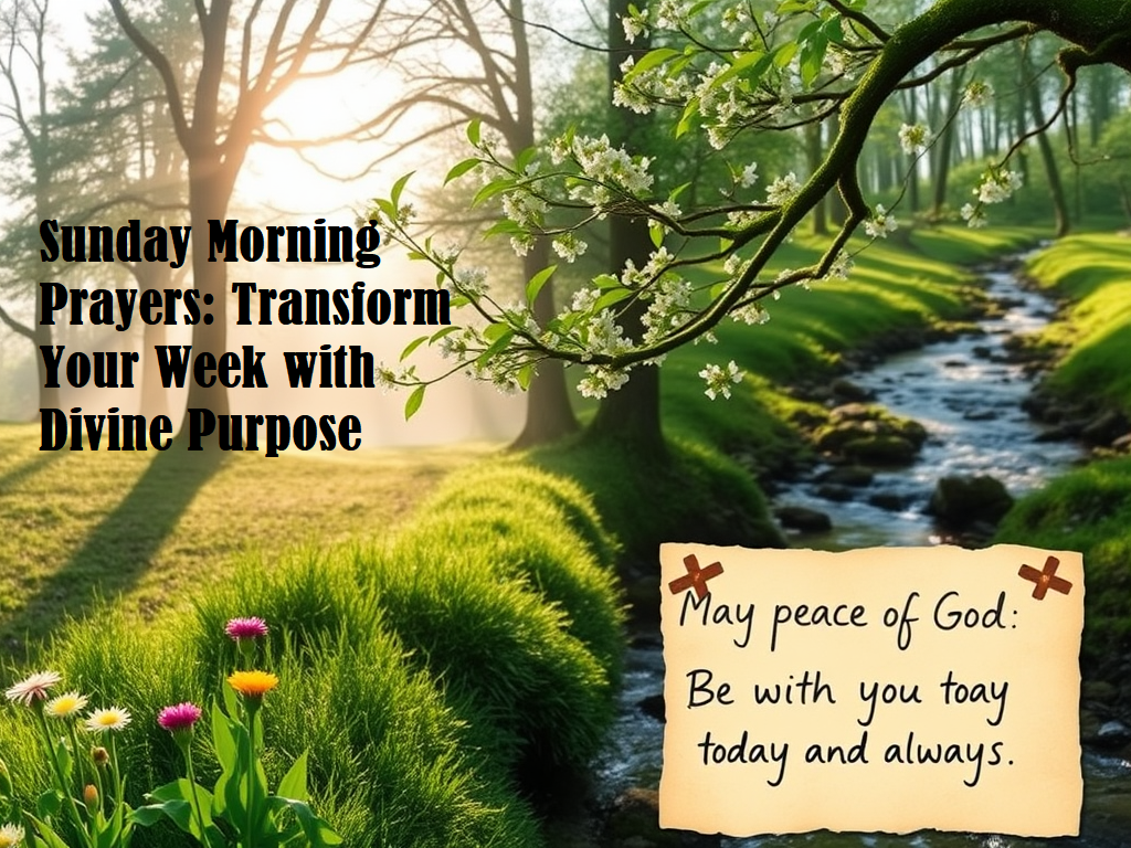 Sunday Morning Prayers: Transform Your Week with Divine Purpose