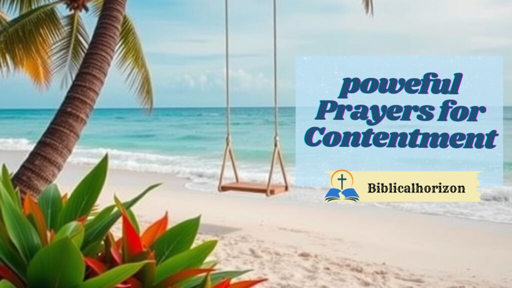 A Prayer for Contentment