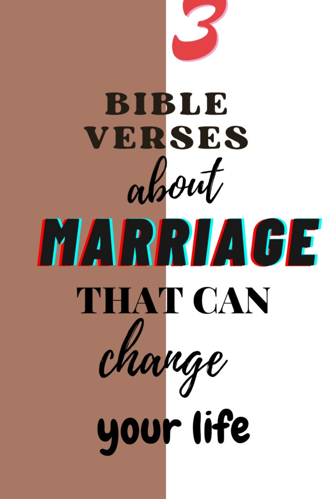 Bible Verses About Marriage