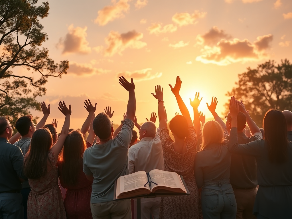 bible verse about worshipping together