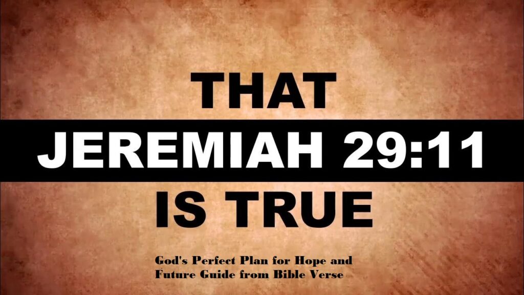 God's Perfect Plan for Hope and Future Guide from Bible Verse